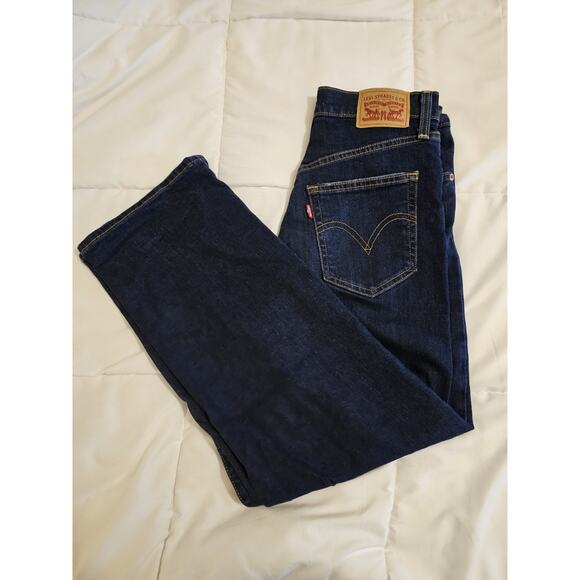 Levi's Denim - Levi’s Ribcage Straight Ankle Jeans Women’s 27 High Rise Distressed Button Fly